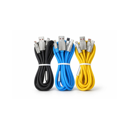 كيبل شحن 3 في 1 (USB إلى Type-C / Micro / Lightning)